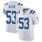 IN.Colts #53 CJ Allen Player White Limited Vapor Untouchable Home Game Gdoa Stitched Jerseys