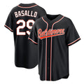 B.Orioles #29 Samuel Basallo Player Black Out Home Game Gdoa Stitched Jerseys