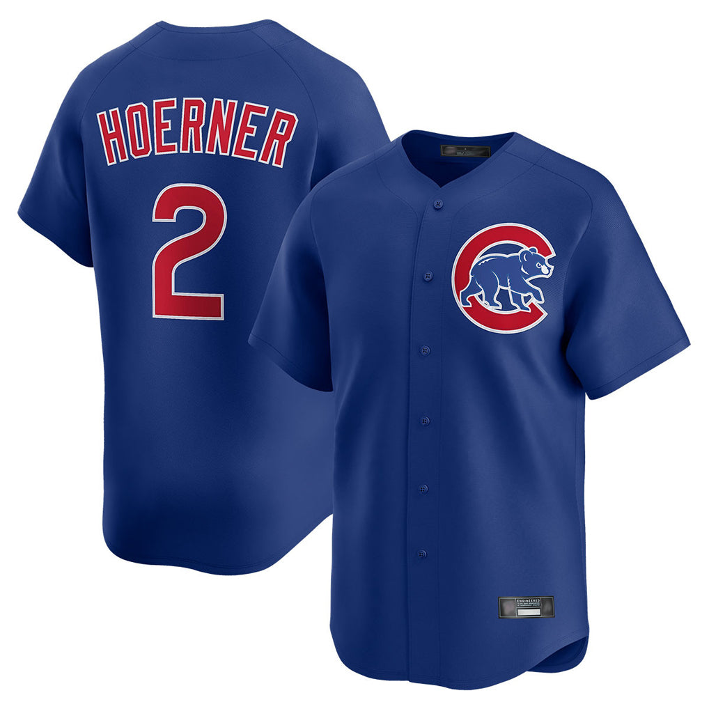 C.Cubs #2 Nico Hoerner Player Royal Limited Home Gdoa Stitched Jerseys