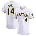 P.Pirates #14 Joey Bart Player White Home Limited Elite Fdoa Stitched Jerseys