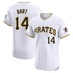 P.Pirates #14 Joey Bart Player White Home Limited Elite Fdoa Stitched Jerseys