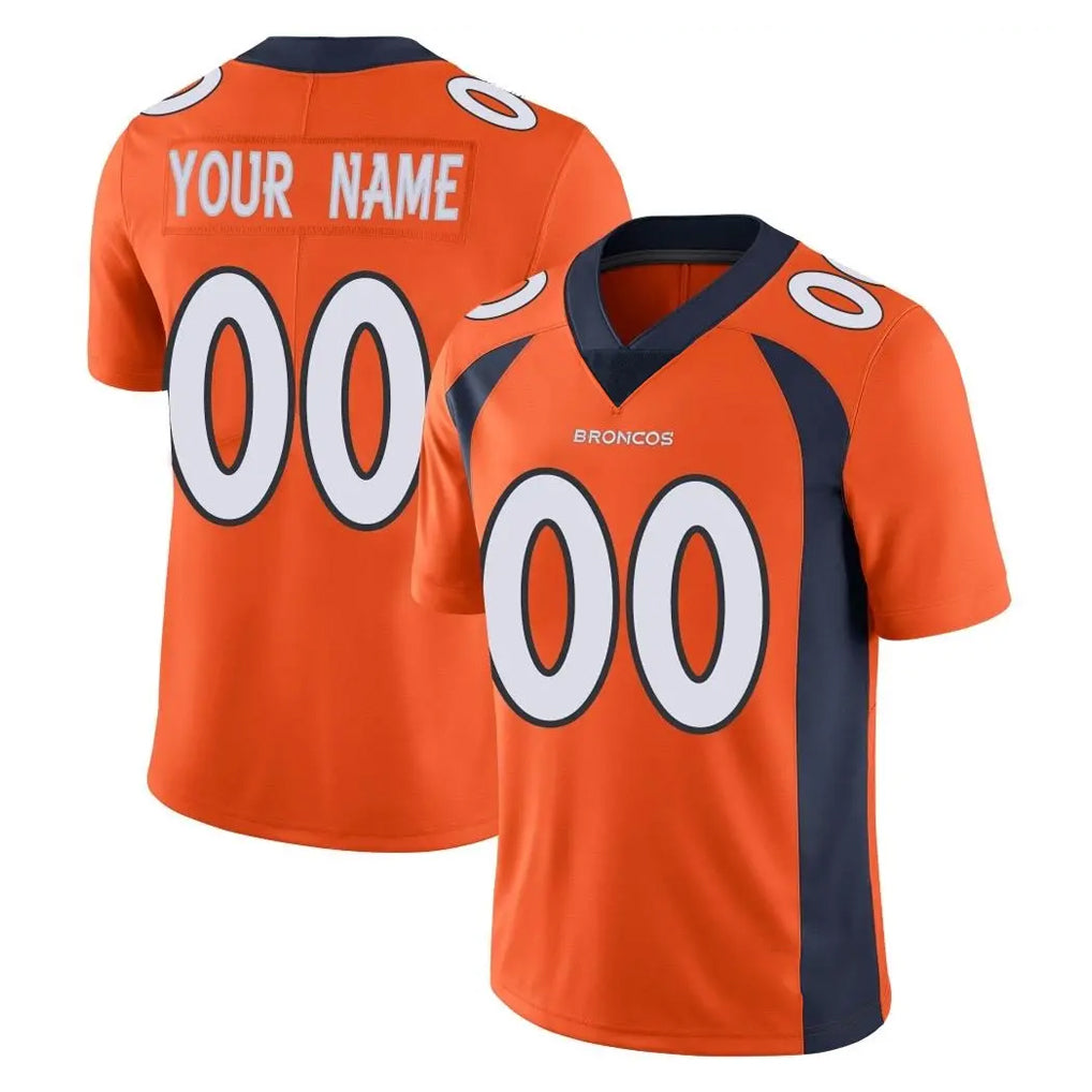 Custom D.Broncos Orange Color Vapor Untouchable Limited Game Any Name & Numbers Gdoa Stitched Jerseys
