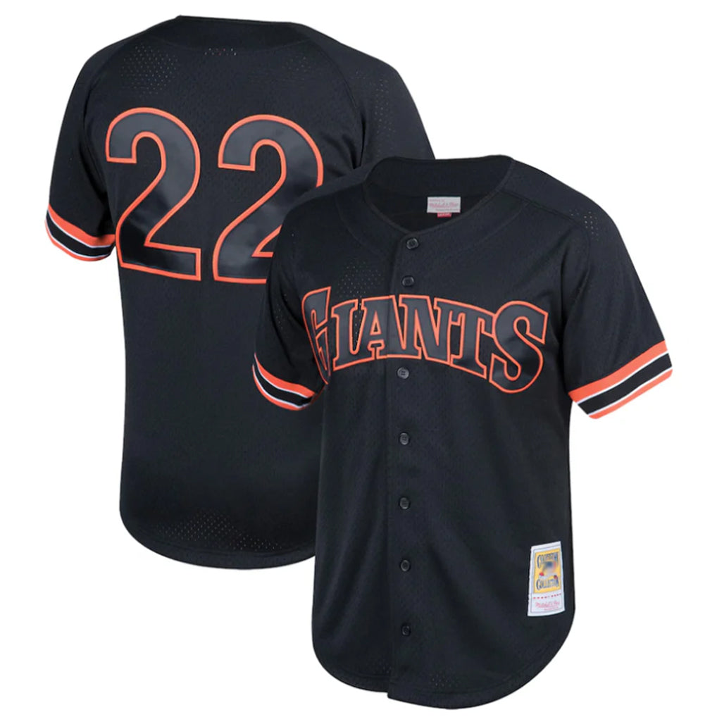 SF.Giants #22 Will Clark Player Black Mitchell & Ness Cooperstown Collection Limited Fdoa Stitched Jerseys