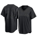 C.Guardians #75 Connor Brogdon Player Black T-shirt Home Game Gdoa Stitched Jerseys