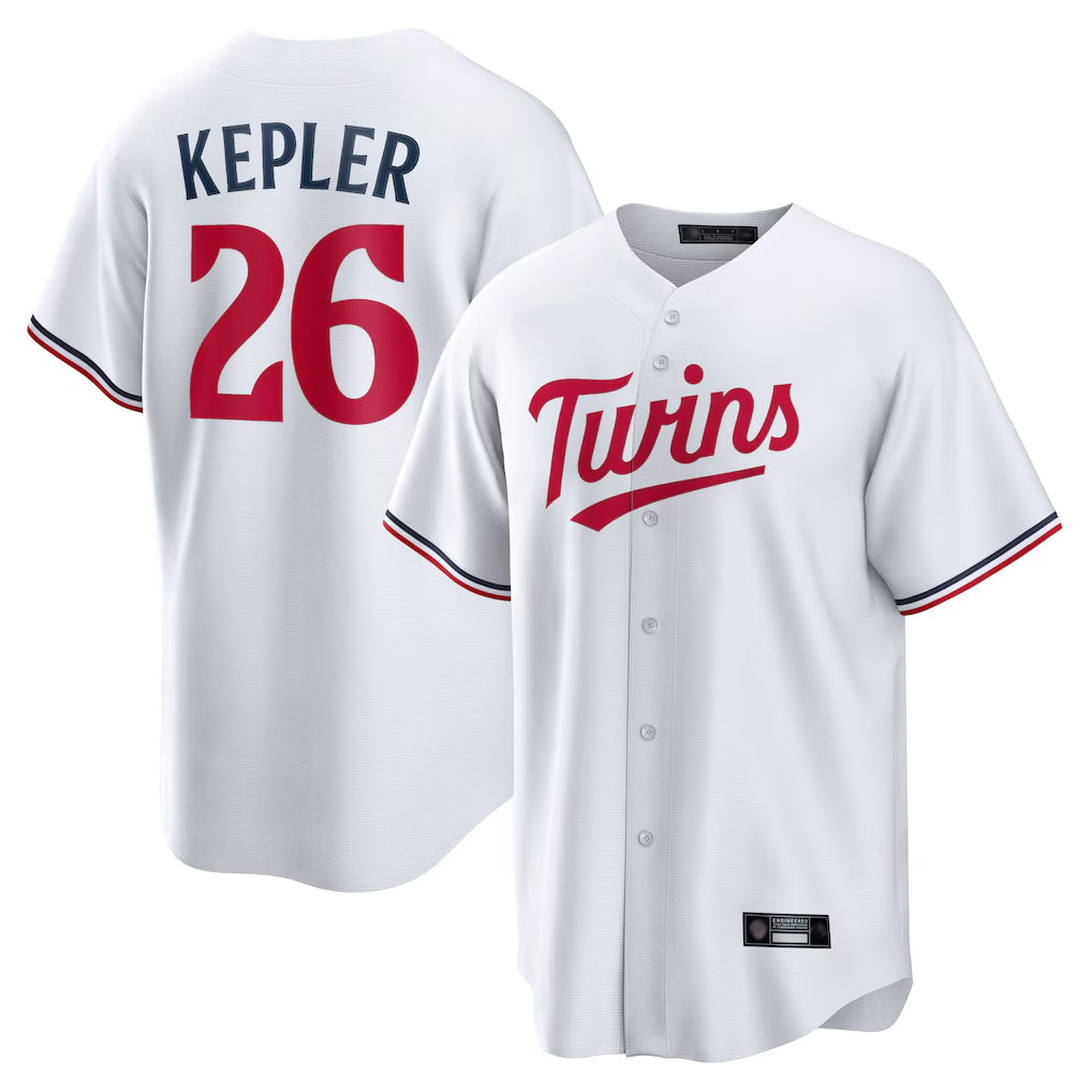 M.Twins #26 Max Kepler Player White Home Game Fdoa Stitched Jerseys