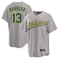Athletics #13 Luis Barrera Player Gray Home Game Gdoa Stitched Jerseys