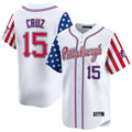 P.Pirates #15 Oneil Cruz Player White 2025 Independence Day Vapor Premier Limited Fdoa Stitched Jerseys