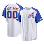 Custom A.Braves White City Connect Home Game Any name & number Gdoa Stitched Jerseys