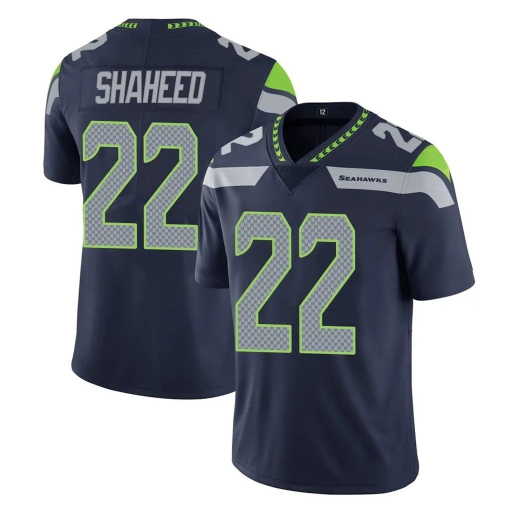 S.Seahawks #22 Rashid Shaheed Player Navy Limited Vapor Untouchable Home Game Gdoa Stitched Jerseys