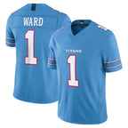 T.Titans #1 Cam Ward Player Light Blue Team Vapor F.U.S.E. Limited Home Game Gdoa Stitched Jerseys