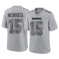 LV.Raiders #15 Fernando Mendoza Player Gray Atmosphere Fashion Limited Game Gdoa Stitched Jerseys