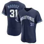 C.Cubs #31 Greg Maddux Player Navy City Connect Limited Elite Home Gdoa Stitched Jerseys