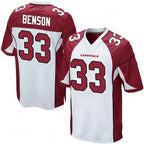 A.Cardinals #33 Trey Benson Player White Home Game Gdoa Stitched Jerseys