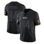 C.Bears #34 Walter Payton Player Black Impact Limited Game Gdoa Stitched Jerseys