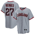C.Guardians #27 Austin Hedges Player Gray Home Game Gdoa Stitched Jerseys