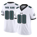 Custom P.Eagles White Limited Vapor F.U.S.E. Home Game Any Name & Numbers Gdoa Stitched Jerseys