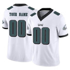 Custom P.Eagles White Limited Vapor F.U.S.E. Home Game Any Name & Numbers Gdoa Stitched Jerseys