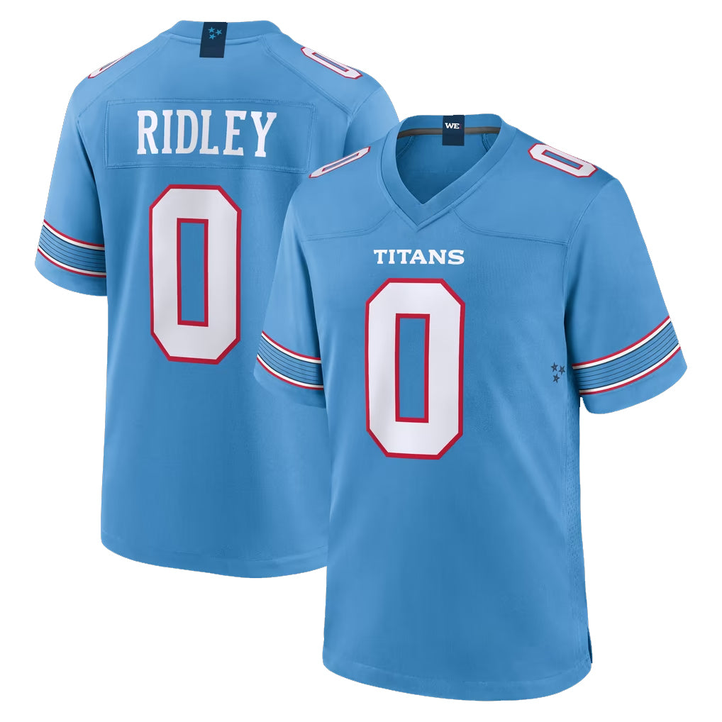 T.Titans #0 Calvin Ridley Player Light Blue 2026 Game Home Gdoa Stitched Jerseys