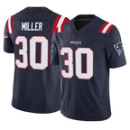 NE.Patriots #30 Jam Miller Player Navy Limited Vapor F.U.S.E. Home Game Gdoa Stitched Jerseys