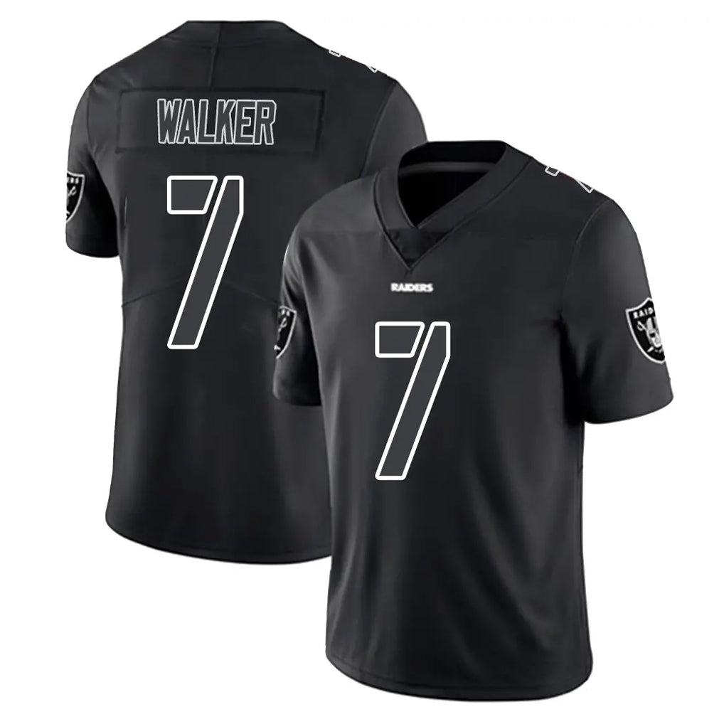 LV.Raiders #7 Quay Walker Player Black Limited Black Impact Home Game Gdoa Stitched Jerseys