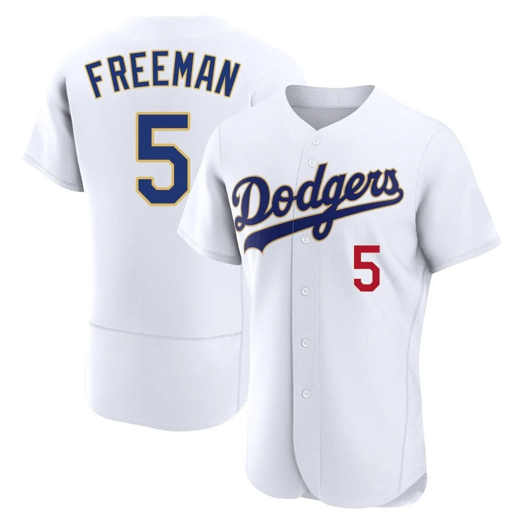 LA.Dodgers #5 Freddie Freeman Player Gold White 2026 Collection Stadium Limited Elite Fdoa Stitched Jerseys