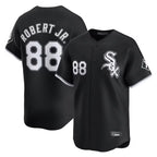 C.White Sox #88 Luis Robert Jr Player Black Limited Home Gdoa Stitched Jerseys