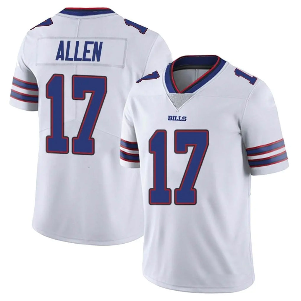 B.Bills #17 Josh Allen Player White Vapor Untouchable Limited Gdoa Stitched Jerseys