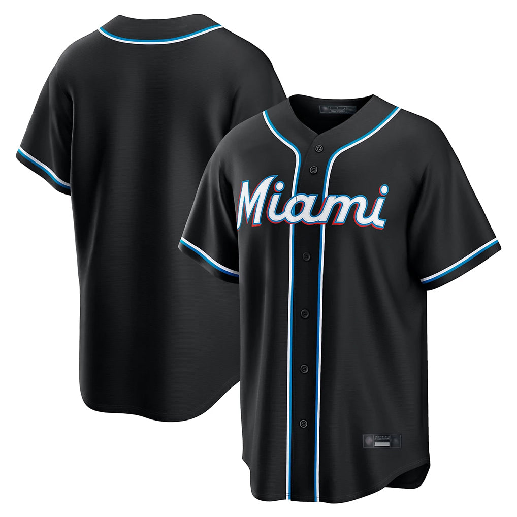 M.Marlins ## Marlins Blank Player Black Fashion Out Home Game Fdoa Stitched Jerseys