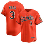 B.Orioles #3 Taylor Ward Player Orange Limited Home Game Gdoa Stitched Jerseys