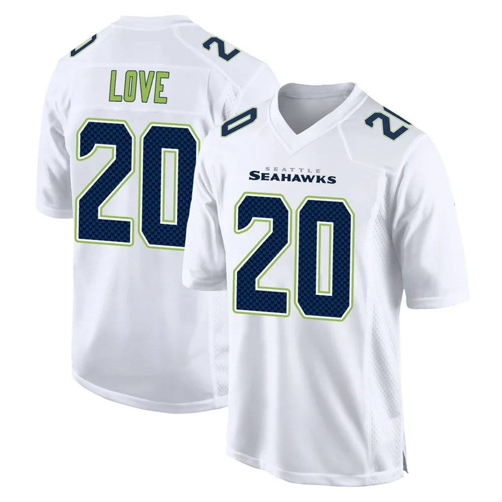 S.Seahawks #20 Julian Love Player White Tundra Fashion Home Game Gdoa Stitched Jerseys
