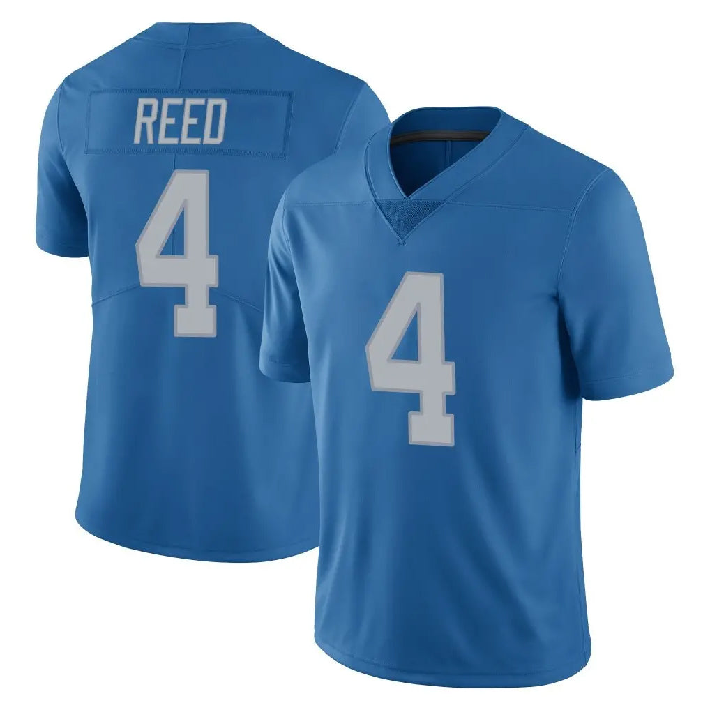 D.Lions #4 D.J. Reed Player Blue Limited Throwback Vapor Untouchable Gdoa Stitched Jerseys