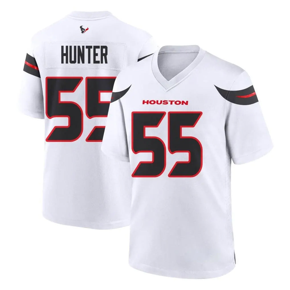 H.Texans #55 Danielle Hunter Player White Home Game Gdoa Stitched Jerseys