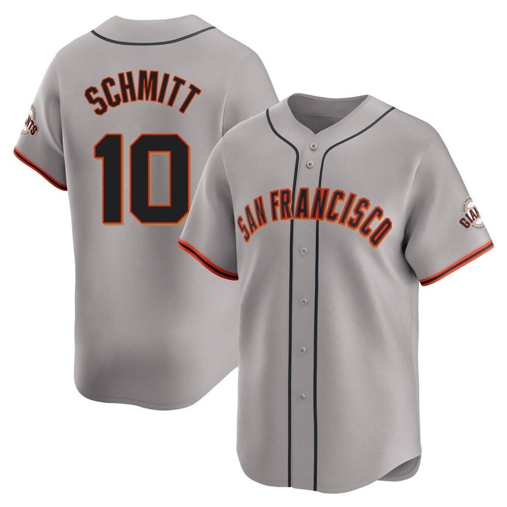 SF.Giants #10 Casey Schmitt Player Gray Home Limited Fdoa Stitched Jerseys