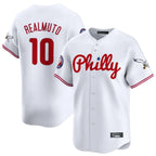 P.Phillies #10 J.T. Realmuto Player White Phillies & Eagles Vapor Premier Limited Fdoa Stitched Jerseys