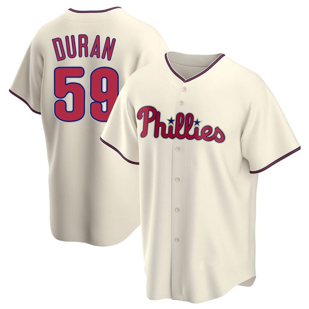 P.Phillies #59 Jhoan Duran Player Cream Home Game Fdoa Stitched Jerseys