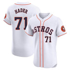 H.Astros #71 Josh Hader Player White Limited Elite Home Gdoa Stitched Jerseys