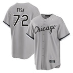 C.White Sox #72 Carlton Fisk Player Gray Home Game Gdoa Stitched Jerseys