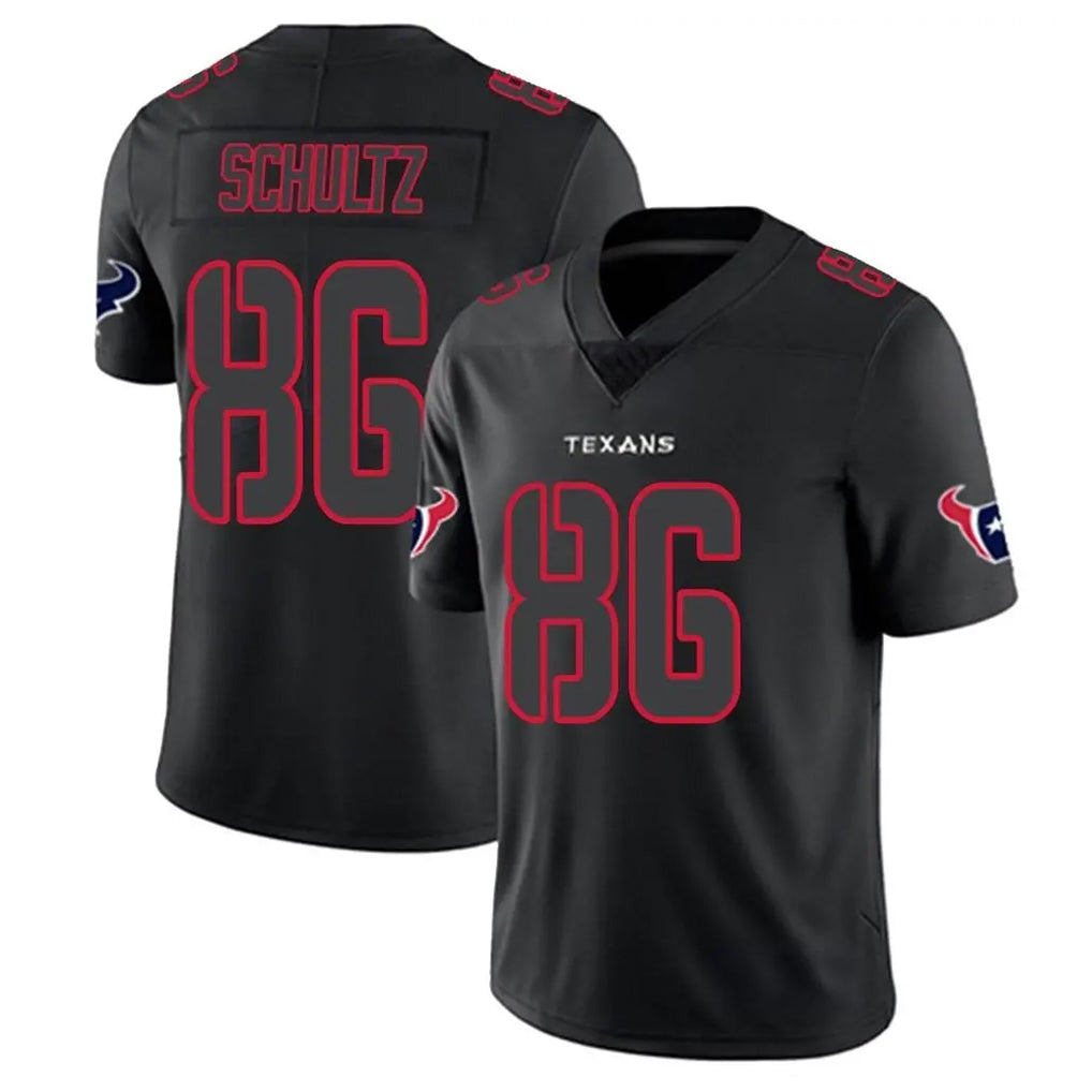 H.Texans #86 Dalton Schultz Player Black Impact Limited Game Gdoa Stitched Jerseys