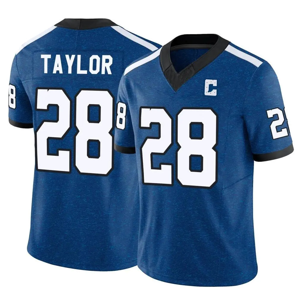 IN.Colts #28 Jonathan Taylor Player Royal Limited Indiana Nights Alternate Vapor F.U.S.E. Home Game Gdoa Stitched Jerseys