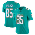 M.Dolphins #85 Greg Dulcich Player Aqua Limited Vapor Untouchable Home Game Gdoa Stitched Jerseys