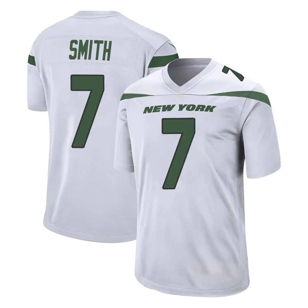 NY.Jets #7 Geno Smith Player White Spotlight Home Game Gdoa Stitched Jerseys