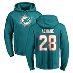M.Dolphins #28 De'Von Achane Player Aqua LOGO Pullover Hoodies Limited Gdoa Stitched Jerseys