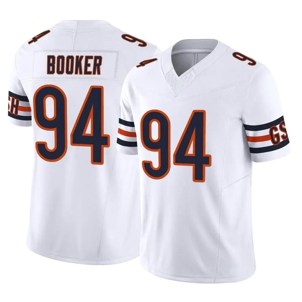 C.Bears #94 Austin Booker Player White Vapor F.U.S.E. Limited Home Game Gdoa Stitched Jerseys