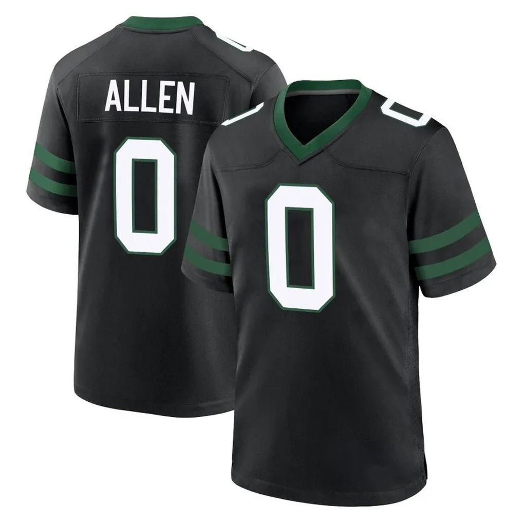 NY.Jets #0 Braelon Allen Player Black Legacy Home Game Gdoa Stitched Jerseys