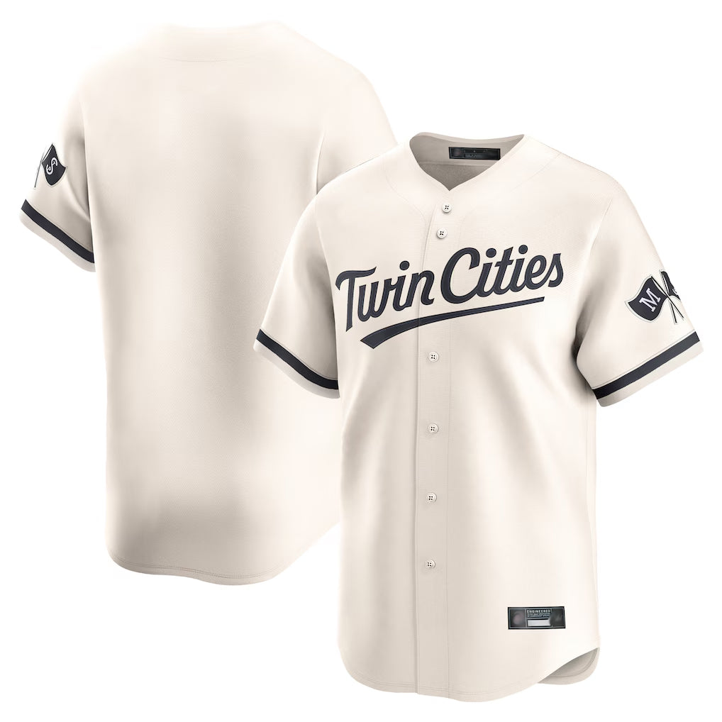 M.Twins ## Twins Blank Player Cream Home Limited Fdoa Stitched Jerseys