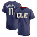 C.Guardians #11 Jose Ramirez Player Navy City Connect Limited Elite Home Gdoa Stitched Jerseys