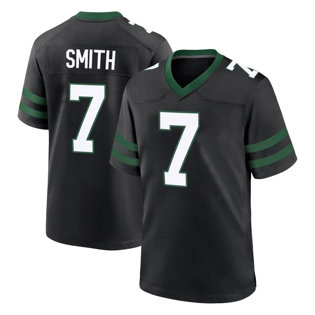 NY.Jets #7 Geno Smith Player Black Legacy Home Game Gdoa Stitched Jerseys