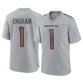 D.Broncos #1 Evan Engram Player Gray Atmosphere Fashion Limited Game Gdoa Stitched Jerseys