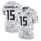 A.Falcons #15 Brian Robinson Player Camo Salute to Service Limited Gdoa Stitched Jerseys