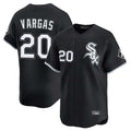 C.White Sox #20 Miguel Vargas Player Black Limited Home Gdoa Stitched Jerseys